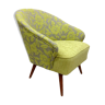 Green armchair with flowers 1960s