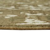 Handmade Oriental Decorative 1980s 285 cm x 355 cm Beige Wool Carpet