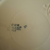 Set of 2 Terre Fer Longchamp Lutèce antique French plates