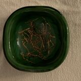 Venini green glass ashtray  Italy Toni Zuccheri Murano Giade 1960