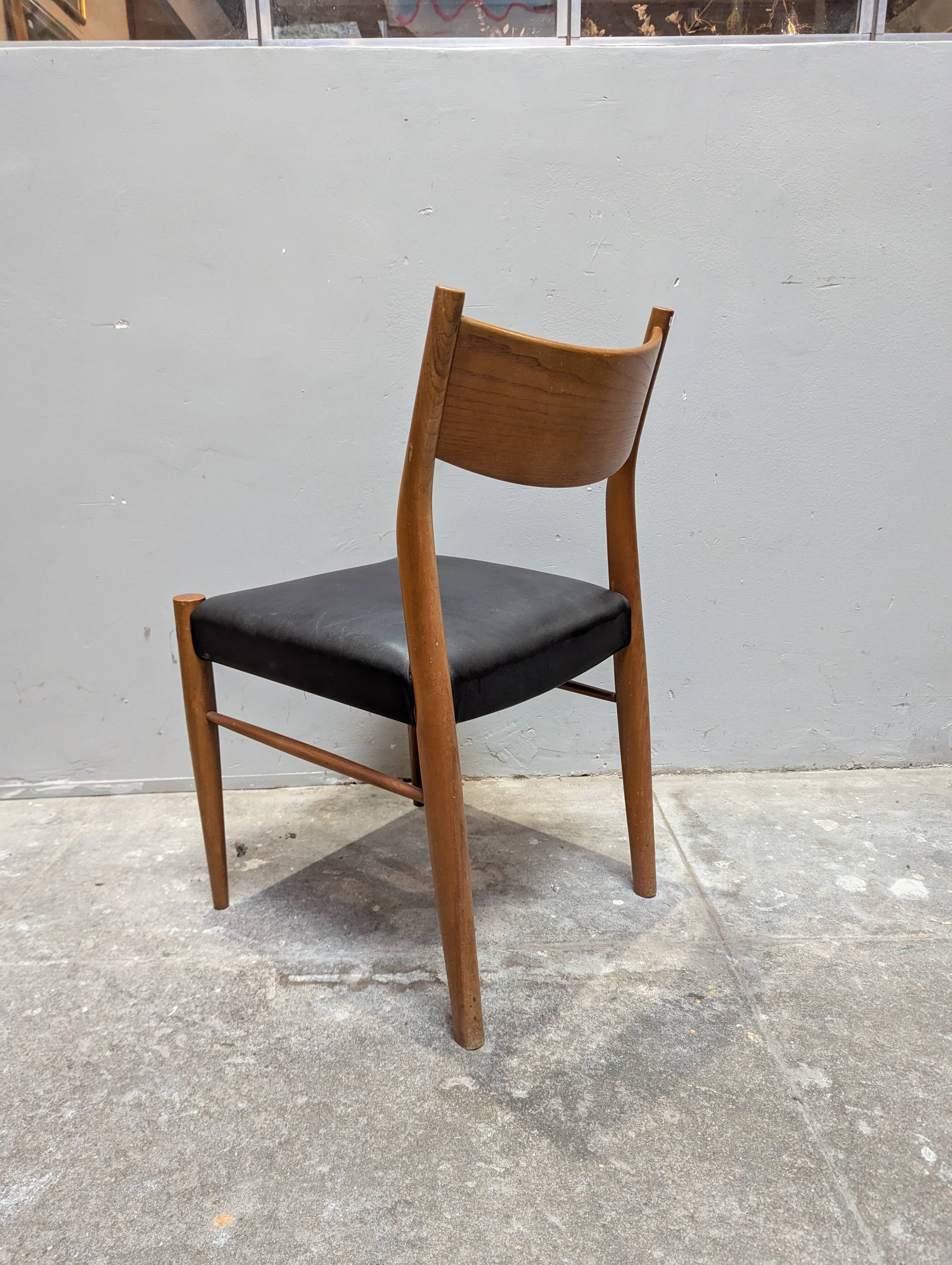 4 Scandinavian teak chairs