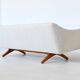 Illum Wikkelso model ML-140 three-seater sofa Laursen Denmark 1960