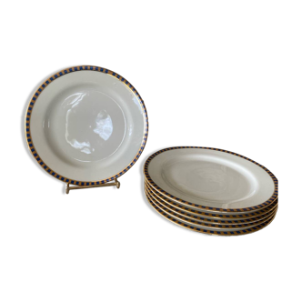 6 dessert plates Limoges France