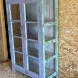 Vitrine en teck ancien