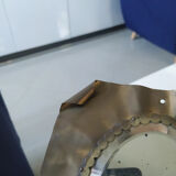 Brass beveled mirror