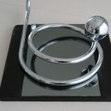 Wall coat holder chrome stainless steel on mirror resin edges