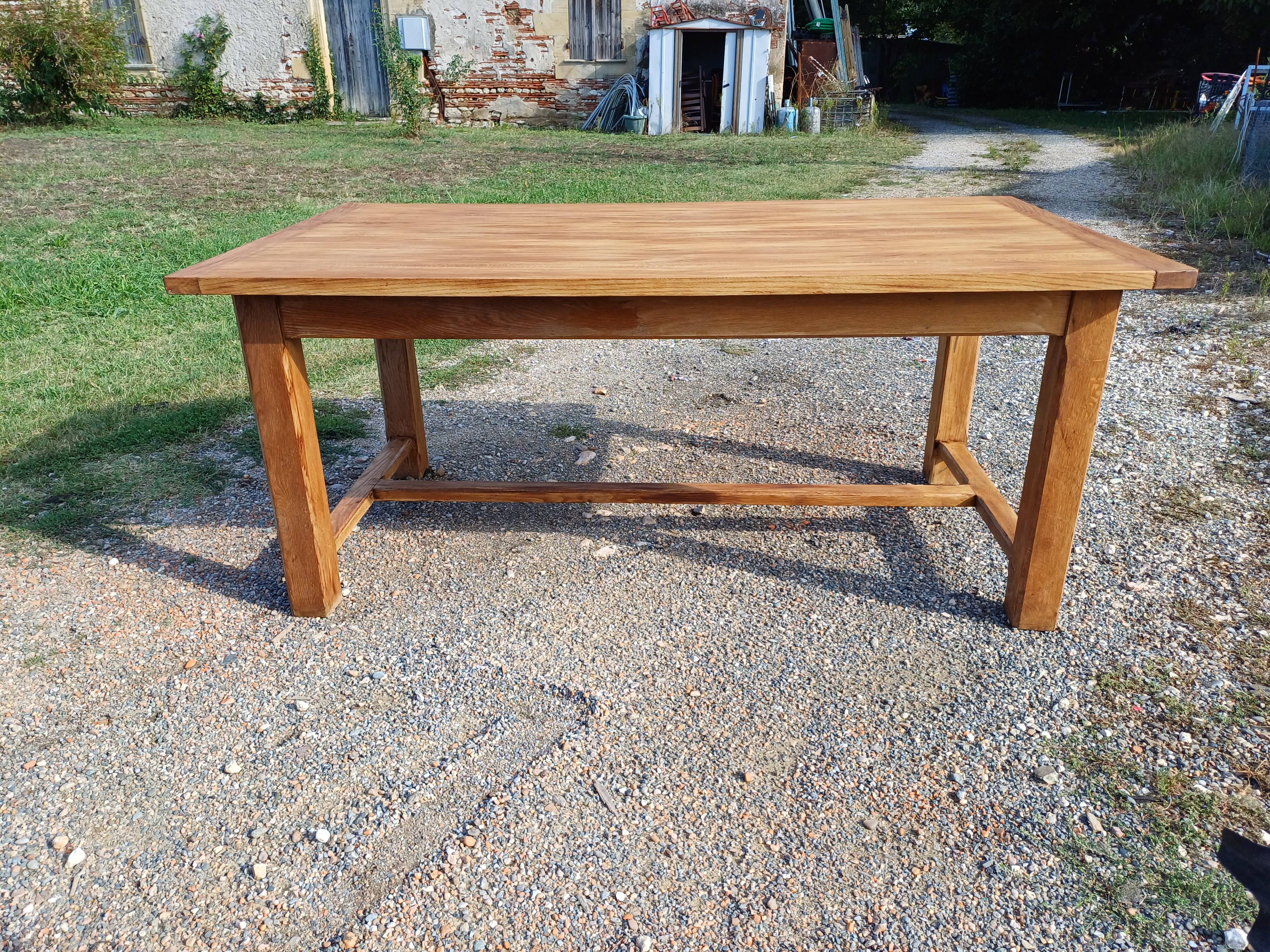 Oak farm table