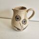 Ceramic Jug Flower Pattern - Signed Les Grottes Dieulefit