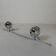 2 chrome ball spots on rail, 1950s