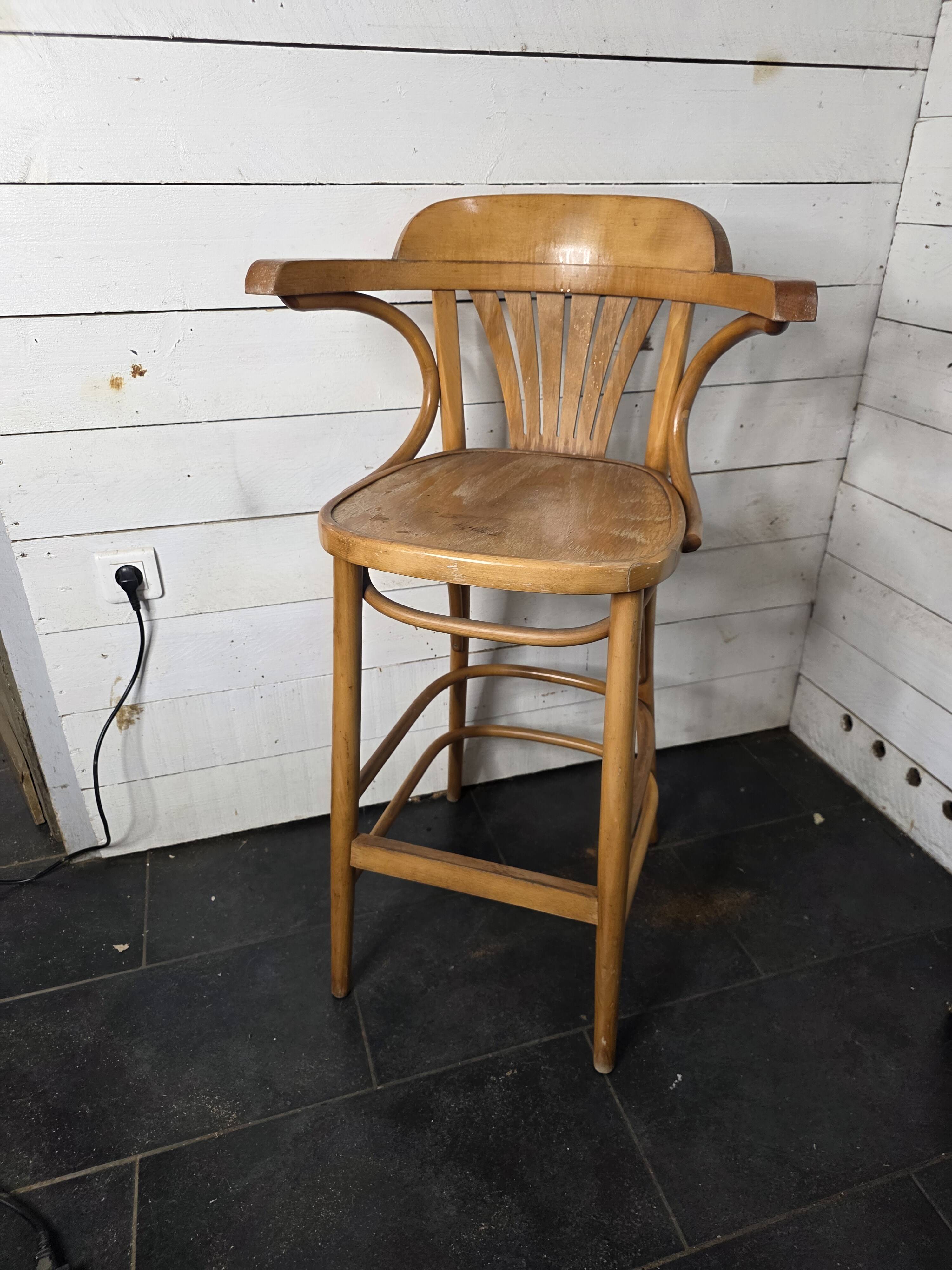 Bentwood bistro stool