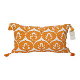 White marigold ottoman cushion cover - 30 x 50