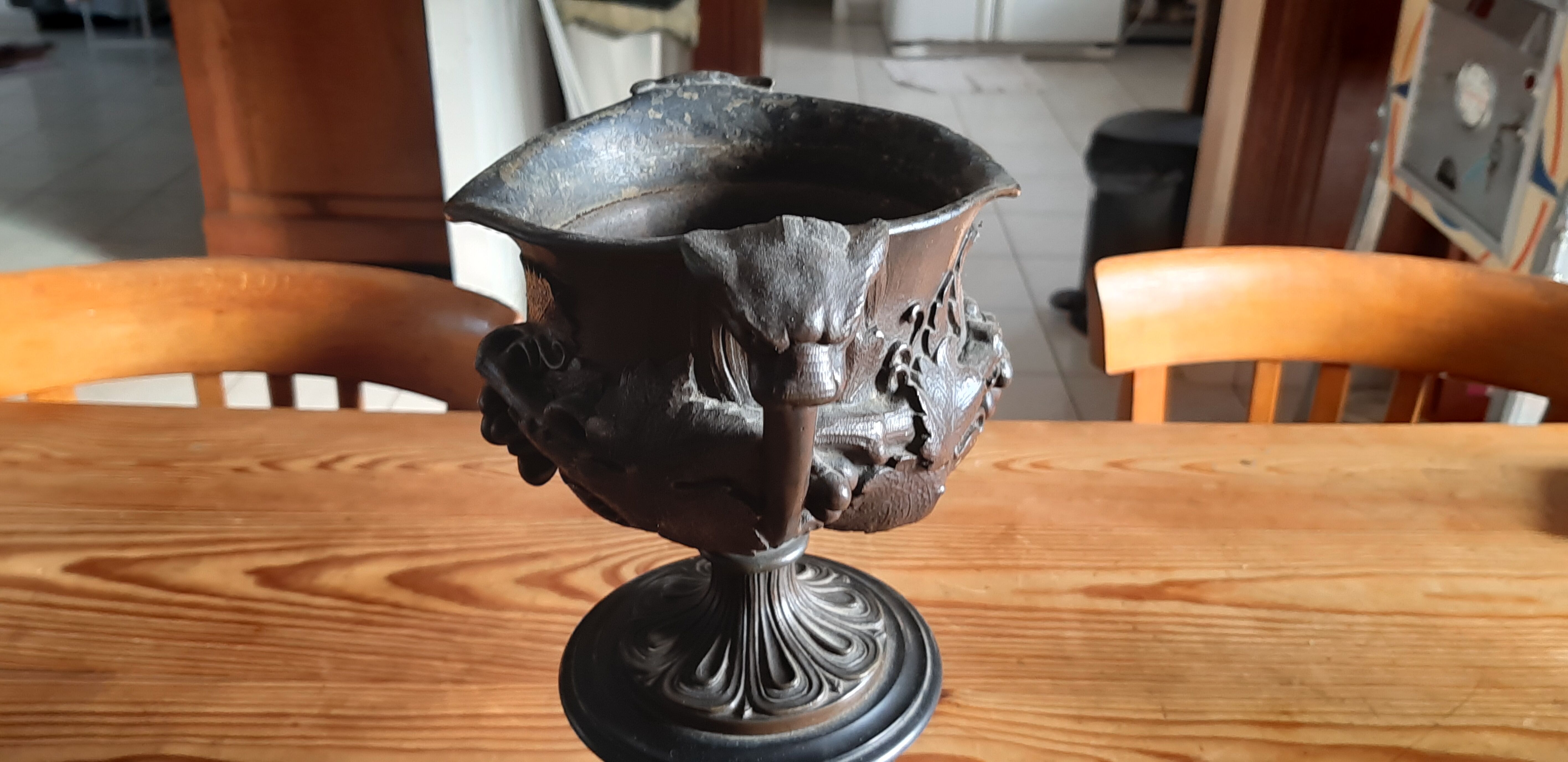 Cassolette Bronze and Marble