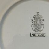 6 Keller & Guérin Lunéville dessert plates "Météor"