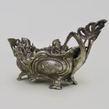 Jardinière en bronze argenté époque Art Nouveau