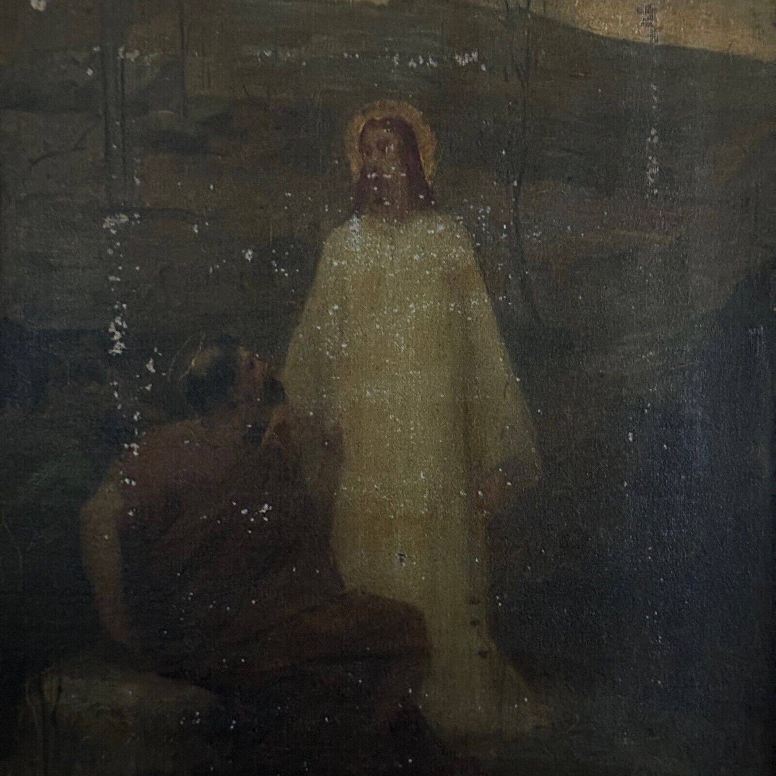 French School Jesus Christ and Saint Peter at the Jordan Ollivier