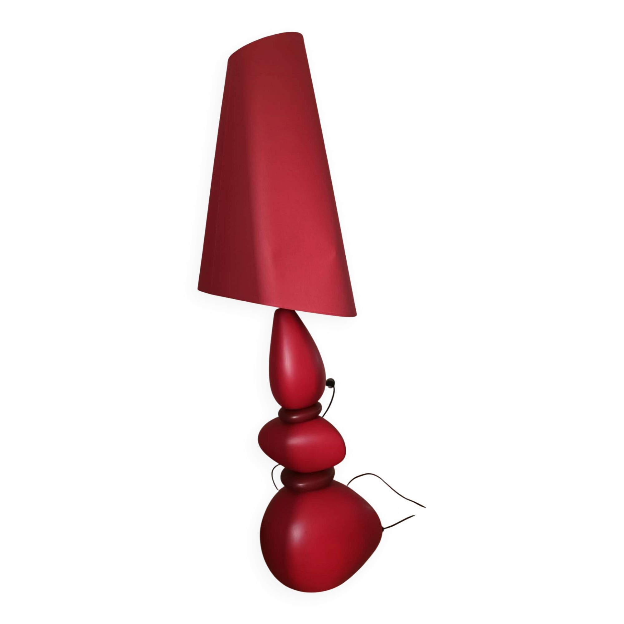 Lamp / luminaire retro 1970s style red