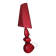 Lamp / luminaire retro 1970s style red