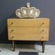 Commode en bois blond années 1960