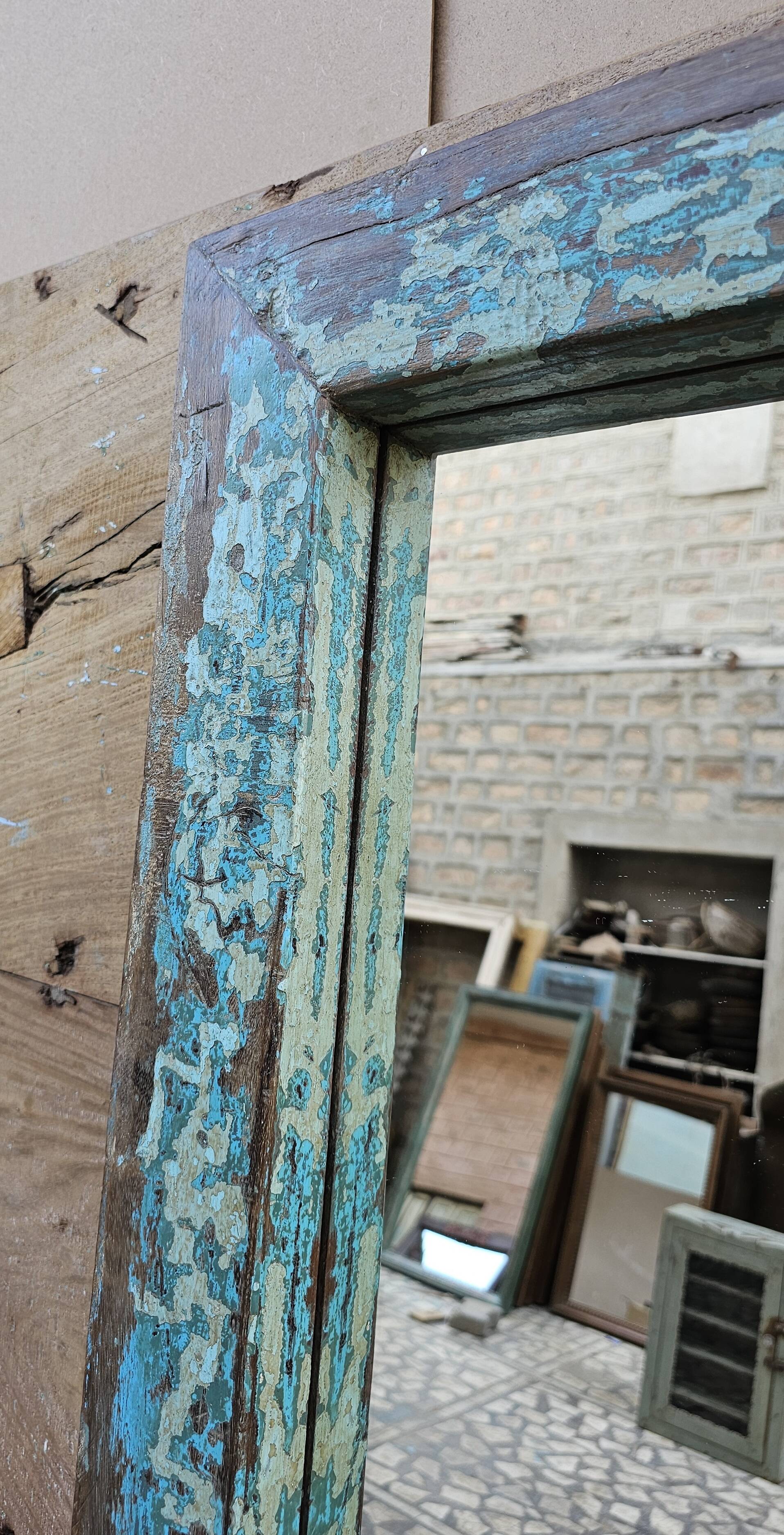 Teak mirror from Burma