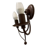 Pair of matte metal wall lights