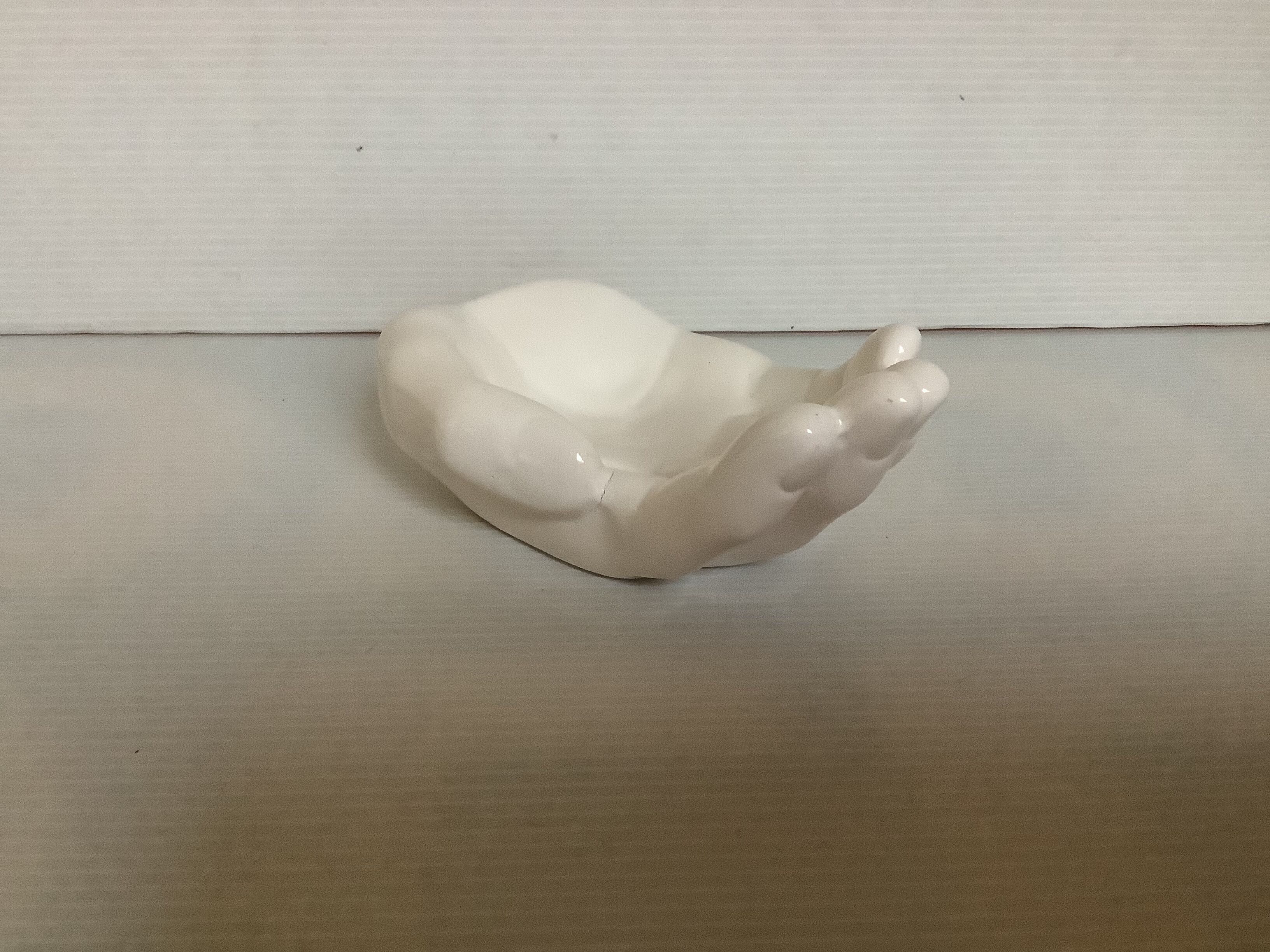 White hand trinket bowl