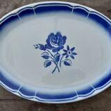 Flat oval faience of Badonviller