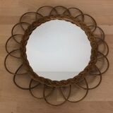 Mirror sun rattan 39 cm