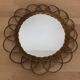 Miroir soleil en rotin 39 cm
