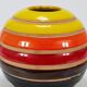 Vase boule en céramique rayé Aldo Londi Bitossi, Italie, 1960s