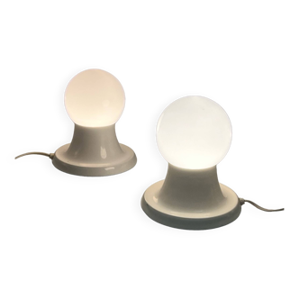 Paire de lampes de table emblématiques FLOS 'Light Ball' par Achille et Pier Giacomo Castiglioni, années 1960