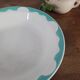 Large turquoise shallow dish