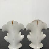 Paire de vases de mariée porcelaine XIXeme