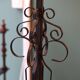 Very large brutalist wrought iron floor lamp, circa 1950