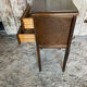 Antique Nightstand Louis XV Style Wood 2 Drawers Vintage #E294