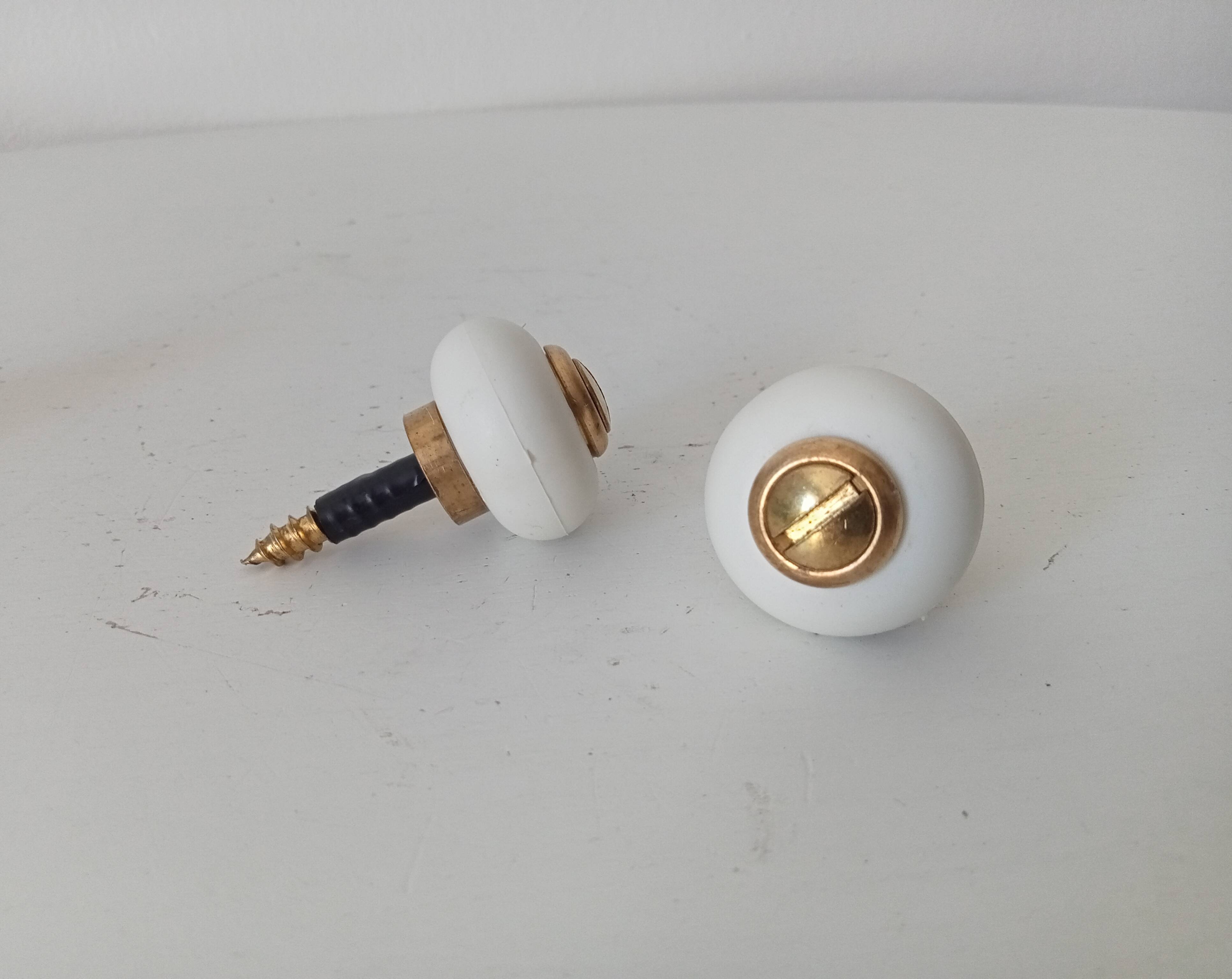 Pair of vintage furniture handles from the 70s