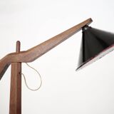 Lampadaire en chêne Français avec rangement coin lecture