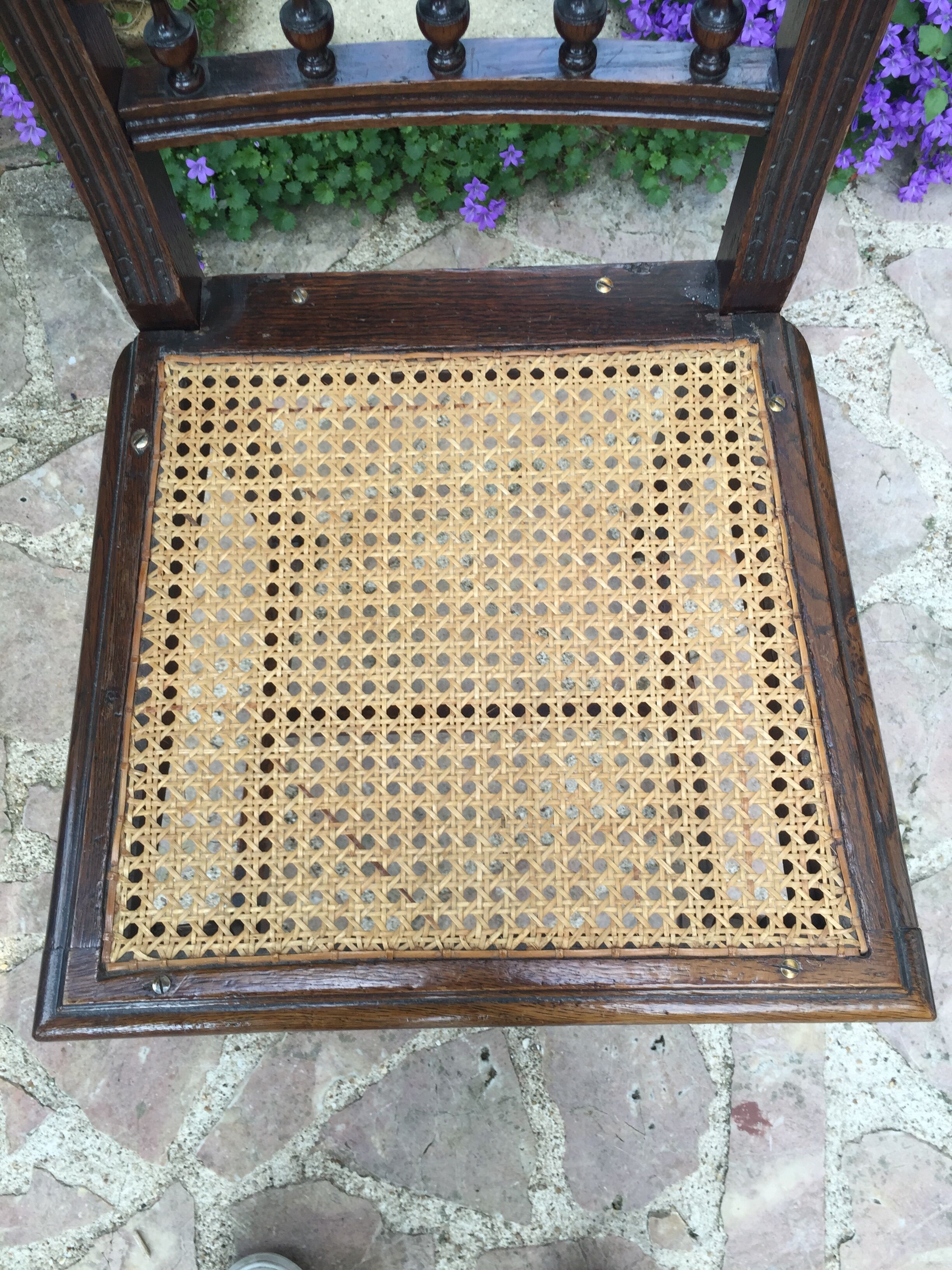 Old wooden and sitting chair chania
