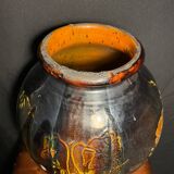 Large French folk art vase