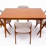 Dining set, Denmark, 1960s. After renovation.