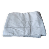 Old linen curtain