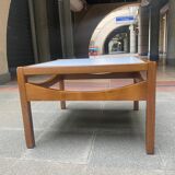 Table basse Reverso noir/ blanc - Bernard Vuarnesson -Années 70