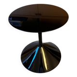 Tempo black pedestal table from Zanotta