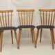 Lot de 6 chaises scandinave 1960