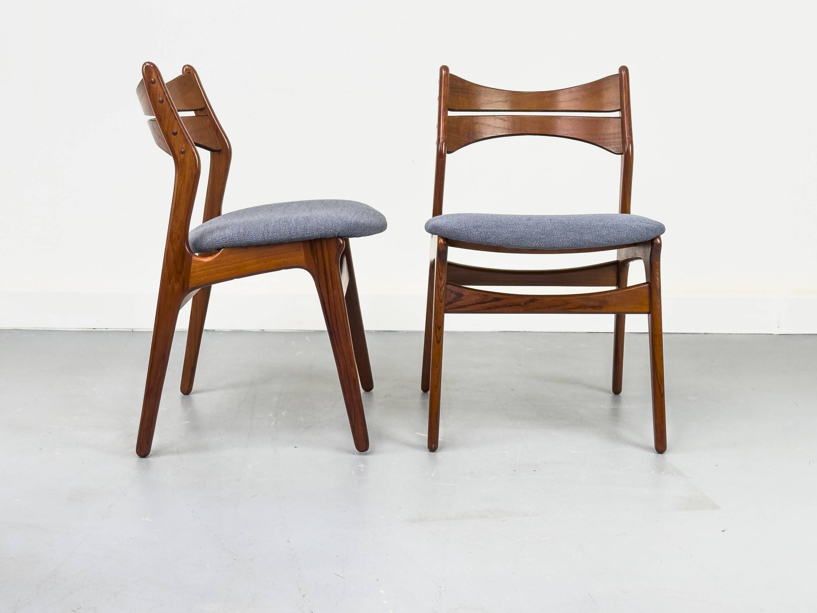 6 Danish Teak Dining Chairs by Erik Buch for Chr. Christensens, 1960s