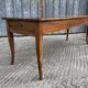 Table de ferme ancienne de style Louis XV avec 2 tiroirs