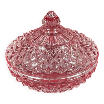 Drageoir en verre moulé Art déco
