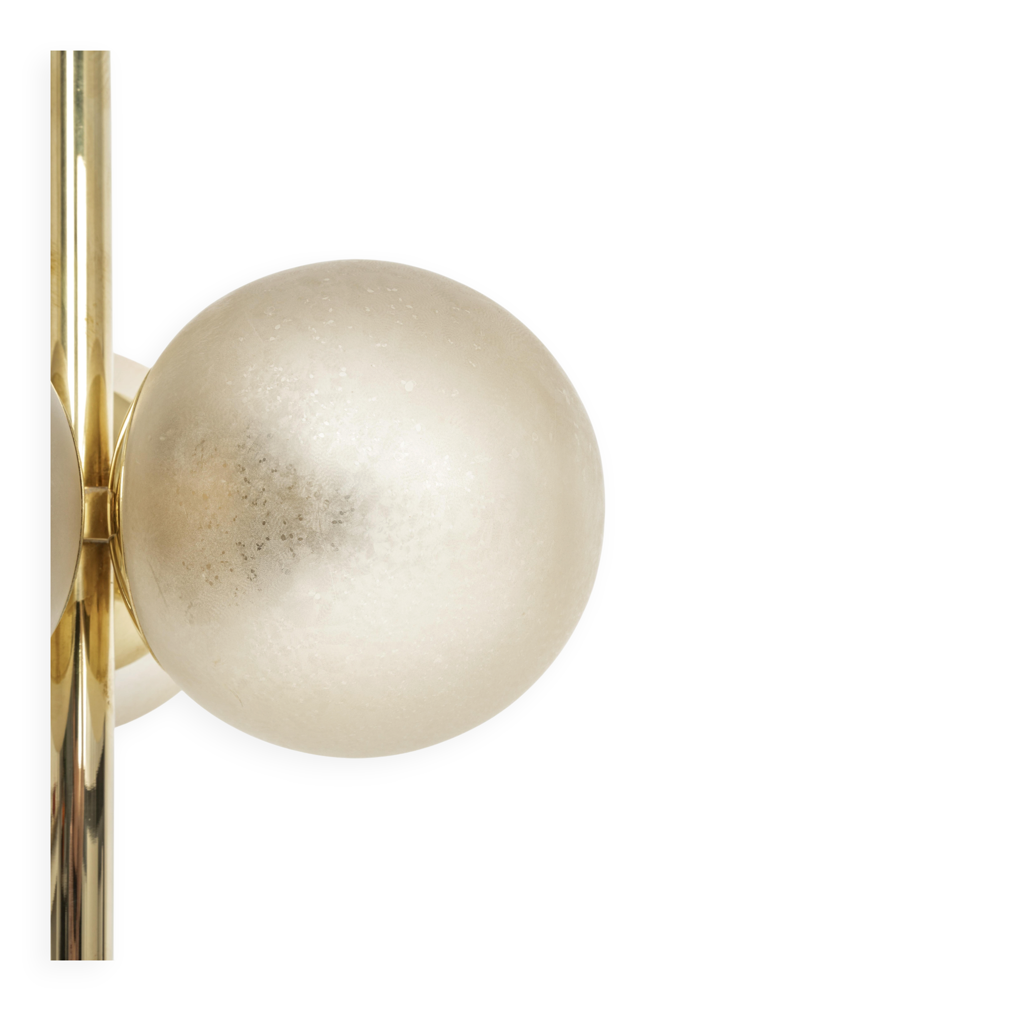 Pair of large brass table lamps by Kaiser, Germany, 1970s.