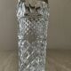 Vintage vase in chiseled Bohemian crystal and brass