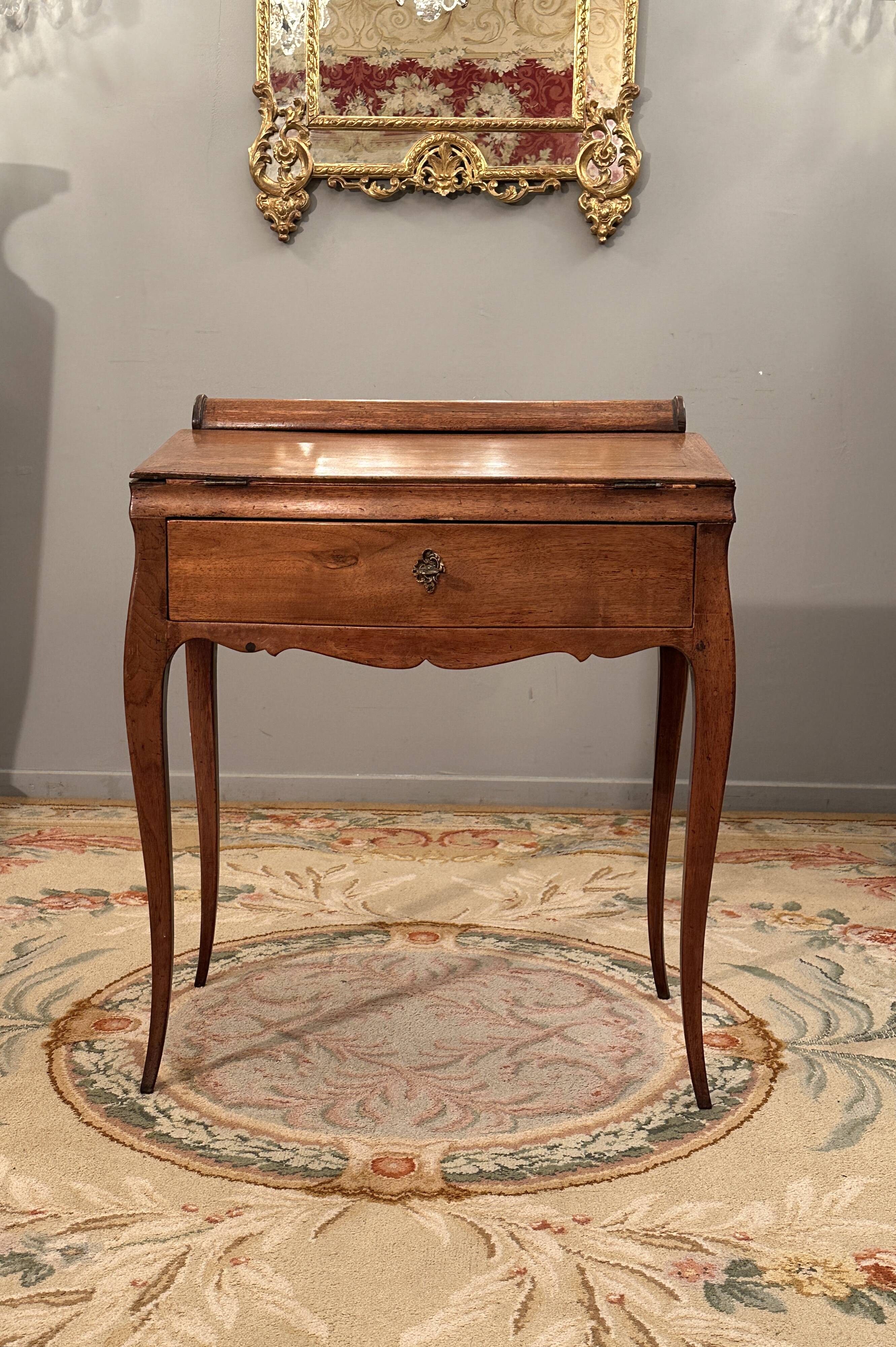 Small louis xv xviiith period walnut system desk