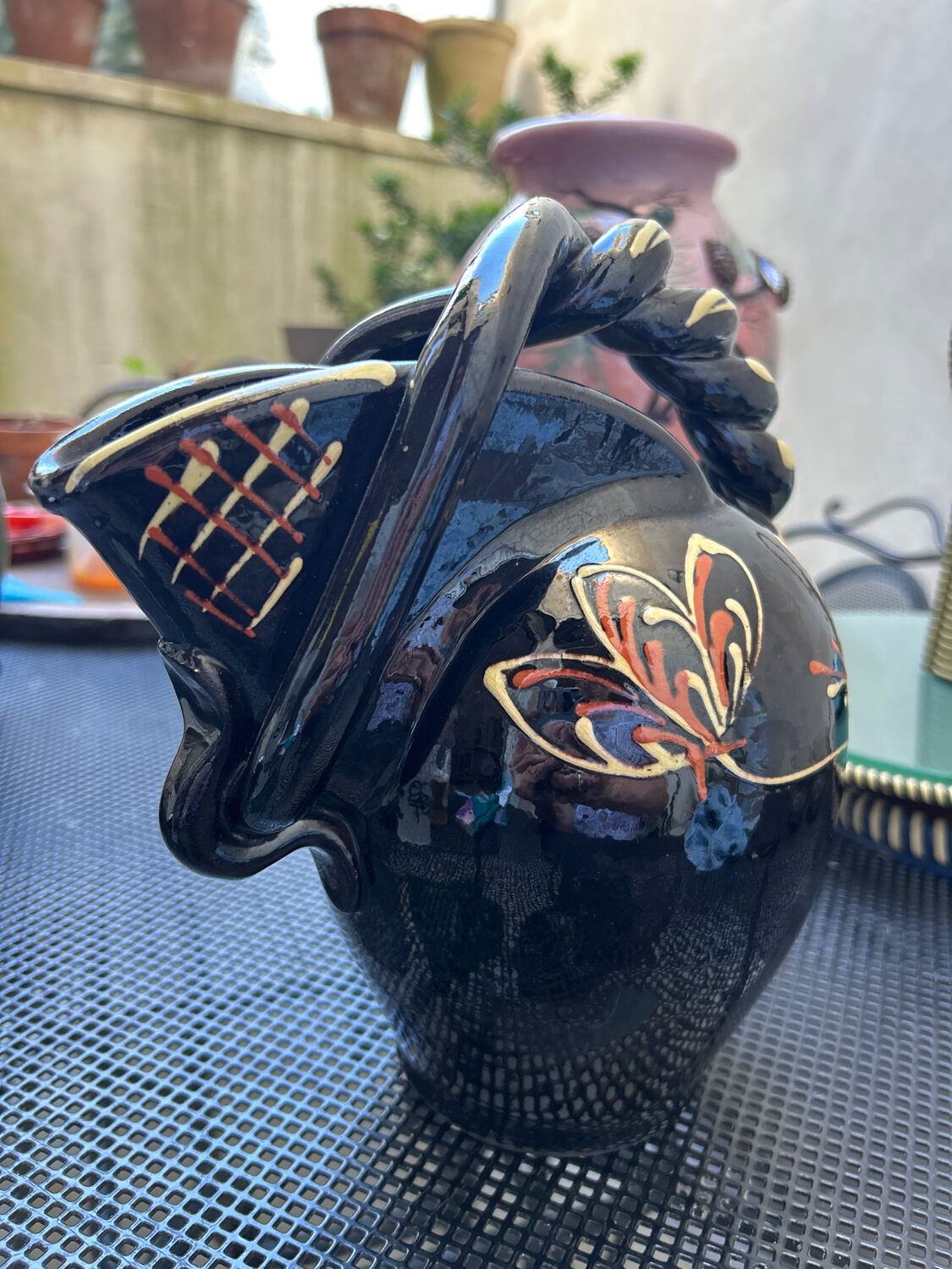 Ceramic carafe from Vallauris